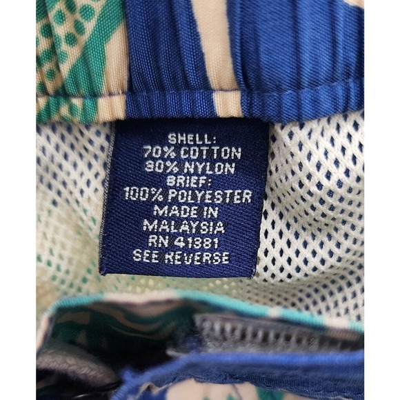 Polo Sport Ralph Lauren Floral Mesh Lined Swim Trunks Shorts Size Large - Picture 7 of 8